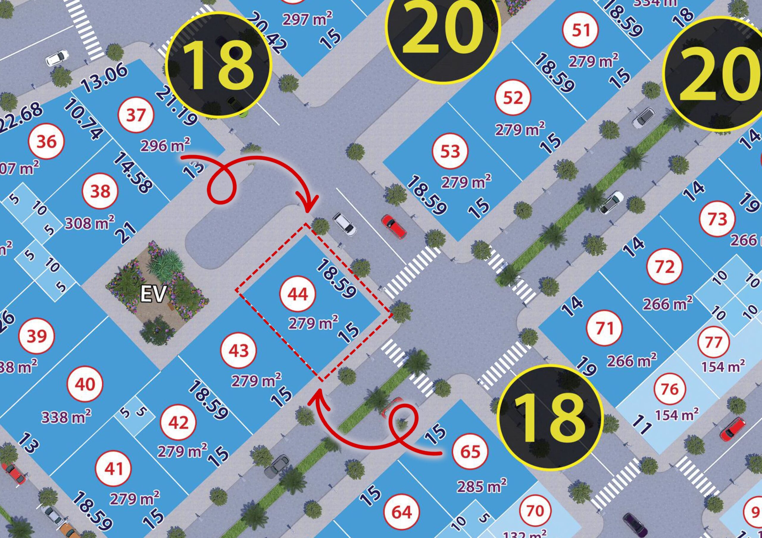 N°44 R+4 279m² 3façades